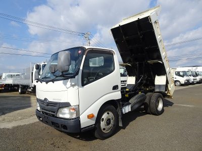日野 平成25年式 ダンプ 新明和 Lゲート 高床 3t積載