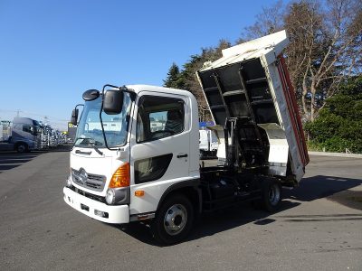 日野 平成27年式 ダンプ 新明和 Lゲート 3.45t積載