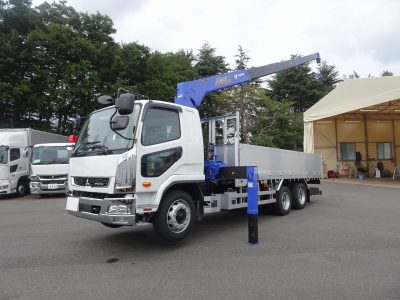 三菱 令和6年式 クレーン付 増トン3軸 4段・ラジコン 10.7t積載　