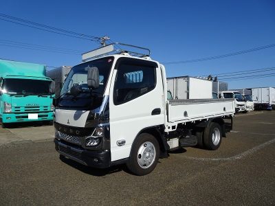 三菱 令和3年式 平ボディー 標準 全低床 3t積載