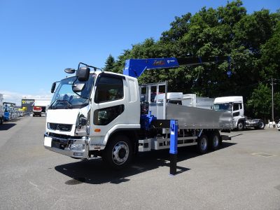 三菱 令和6年式 クレーン付 増トン3軸 4段・ラジコン 10.6t積載　