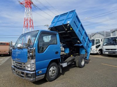 いすゞ 平成27年式 深ダンプ 新明和 4.3立米 ゲート蓋 2t積載