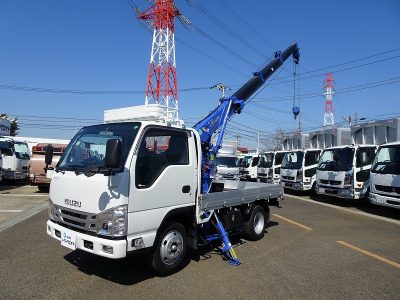 いすゞ 令和3年式 クレーン付 10尺 4段ラジコン 横置 2t積載