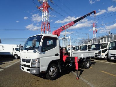 三菱 平成25年式 クレーン付 標準ロング 4段ラジコン 3t積載