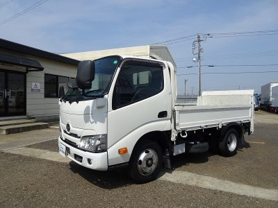 日野 令和3年式 平ボディー 標準 AT 垂直G 全低床 2t積載
