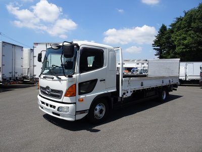 日野 平成27年式 平ボディー 標準 跳上G 3.3t積載