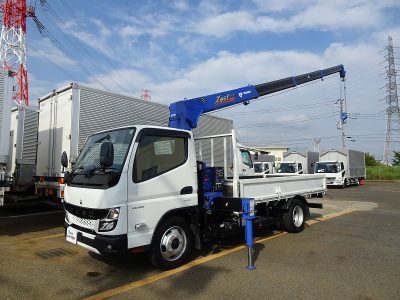 三菱 令和5年式 クレーン付 標準ロング 4段・ラジコン 2t積載