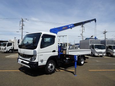 三菱 令和6年式 クレーン付 ワイドロング 4段・ラジコン 3t積載