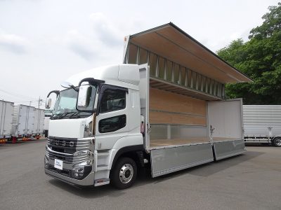 三菱 令和7年式 ウイング Sハイルーフ 格納G 4軸低床　